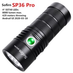 Sofirn SP36 PRO 6000K-Taschenlampe